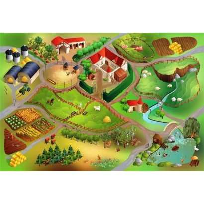 Dětský koberec Farma