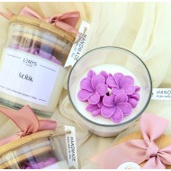 Sójová svíčka ve skle Šeřík...