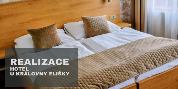 Naše přehozy a polštářky v dalším hotelovém interiéru